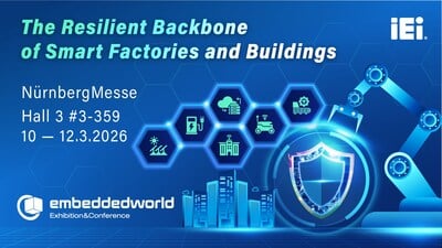 IEI Integration Corp. Unveils Powerful Secure Edge Solutions at Embedded World 2026 1 IEI Integration Corp. debuts secure edge AI and resilient platforms at Embedded World 2026.
